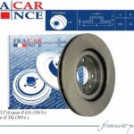 Диск переднего тормоза вентилируемый (258x22) Premium FRANCECAR