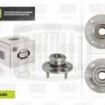 Ступица для а/м Mitsubishi Lancer IX (00-) (задн. в сборе с подшип.) (MR 1185) TRIALLI