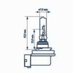 Лампа галогеновая головного света H9 PGJ19-5 Standard 12V 65W Картон 1 шт NARVA