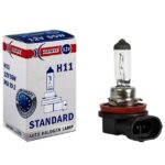 Лампа галогеновая головного света H11 PGJ19-2 3200K Standart 12V 55W картон 1шт XENITE