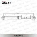 Упор газовый кр. багажника RENAULT DUSTER MILES