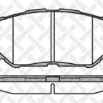 Колодки дисковые п. Toyota RAV IV 2.0 STELLOX