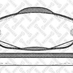 Колодки дисковые п. Peugeot 308 1.4/1.6 STELLOX