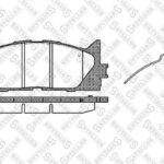 Колодки дисковые п. Toyota Camry ACV 40/45 0 STELLOX