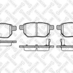 Колодки дисковые з. Toyota Auris 1.4VVT-i -2.2D 07>/Yaris STELLOX