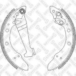 Колодки барабанные задние Audi 80 89-94, VW Golf 91-97 STELLOX