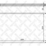 Радиатор системы охлаждения Opel Vectra 1.6i-2.2DTi 95> STELLOX
