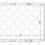Радиатор системы охлаждения Daewoo Matiz 0.8 01> STELLOX