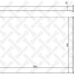Радиатор системы охлаждения VW Tiguan 1.4 FSi 08> STELLOX