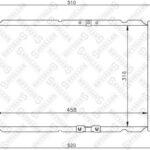 Радиатор системы охлаждения Chevrolet Matiz 0.8i 6V/1.0i 8V 05> STELLOX