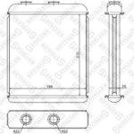 Радиатор печки Opel Astra G/Zafira All 98> STELLOX