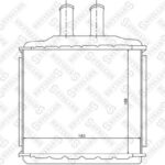 Радиатор печки Chevrolet Lacetti/Nubira all 03> STELLOX