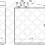 Радиатор печки VW Eos 2.0FSi/Tiguan 1.4TSi 06> STELLOX