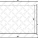 Радиатор кондиционераChevrolet Lacett STELLOX