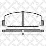 Колодки дисковые задн. с антискр. пл. Mazda 323 1.4-2.0/2.0TD 98-0 STELLOX