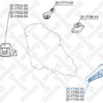 Подушка двигателя левая Nissan Almera N16 (UKP) 2000-2006 STELLOX