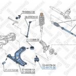 Опора шаровая нижняя правая к-кт VW Polo 1.2-1.6/1.4-1.9TDi 01> STELLOX