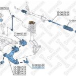 Опора шаровая Ford Focus C-Max all 04-07, Volvo S40/V50 04> STELLOX