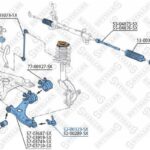 Опора шаровая Ford Focus 04>/Focus C-Max 03>, Volvo S40/V50 04> STELLOX