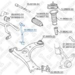 Тяга стабилизатора переднегоToyota Avensis 03>/Corolla 01> STELLOX