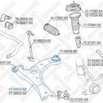 Рычаг левый Toyota Auris/Corolla 06> STELLOX