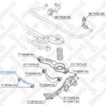 Рычаг задней подвески передний нижний Mazda 3 BK all 03> STELLOX
