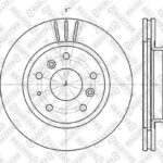 Диск тормозной передний Mazda 626 1.8/2.0/2.2 87> STELLOX