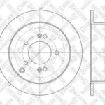 Диск тормозной задний Hyundai Santa Fe/Trajet/Tuscon 2.0-2.7 01> STELLOX