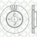 Диск тормозной передний Toyota Corolla 1.4-1.8 01> STELLOX