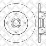 Диск тормозной задний VW Golf/Passat/Polo/Vento 1.8-1.9TDi 83> STELLOX