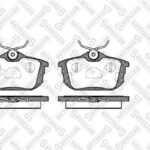 Колодки дисковые задниес антискр. пл. Mitsubishi Colt VI 1.3 04>, STELLOX