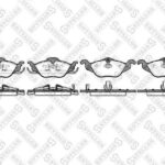 Колодки дисковые п. с антискрип. пластинами Opel Astra 1.2/1.6/1.8 STELLOX