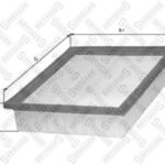 Фильтр воздушный Citroen C3/C2/Berlingo 1.1i/1.4i 02> STELLOX