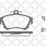 Колодки дисковые п. с антискрип.пл. Mitsubishi Carisma,Volvo S40/V STELLOX