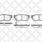 Колодки диск. задн. с антискр. пл. KIA Magentis 01>, Hyundai Sonat STELLOX