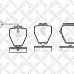 Колодки дисковые п. с антискрип. пл. Audi A8 2.8-6.0/2.5TDi/3.3TDi STELLOX