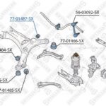 Сайлентблок зад. рычага Volvo S60/S80/V70/XC70 98> STELLOX