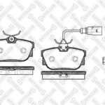 Колодки дисковые з. VW T4 1.8/2.0/2.5/1.9D/TD/2.4D &Syncro STELLOX
