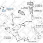 Втулка стабилизатора переднего центральная левая Toyota Corolla 06 STELLOX
