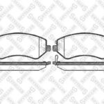 Колодки дисковые п.Chrysler Voyager 00> STELLOX