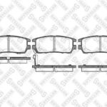 Колодки дисковые з. с антискр. пл. Mitsubishi Pajero 2.4-2.8TD 90- STELLOX
