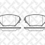 Колодки дисковые п. Toyota RAV4 1.8/2.0 WT STELLOX