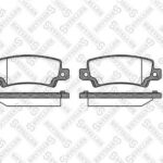 Колодки дисковые з. Toyota Corolla 1.4i/1.6/2.0D 01> диск STELLOX