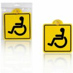 Знак Инвалид ГОСТ, внутренний, на присоске (150х150 мм), в уп. 1шт. AIRLINE AZN07