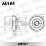 Барабан тормозной FUSION 00- (DB4308) (TRW DB4308) K111397 MILES