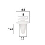 Клипсы автомобильные Mitsubishi Lancer, Pajero, Delica KRAFT