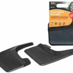 Брызговики универсальные большие для джипов, кроссоверов, минивэнов, черные, 2шт, с крепежом (AMF-02 AIRLINE