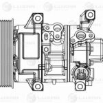 Компрессор кондиц. для а/м Toyota Avensis (03-) 2.0i/2.4i (LCAC 1904) LUZAR