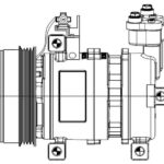 Компрессор кондиц. для а/м Subaru Forester S12 (08-)/Impreza G12 (07-) (LCAC 2212) LUZAR