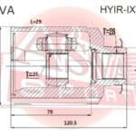 ШРУС ВНУТРЕННИЙ TUCSON/SPORTAGE 28x25x44 ASVA